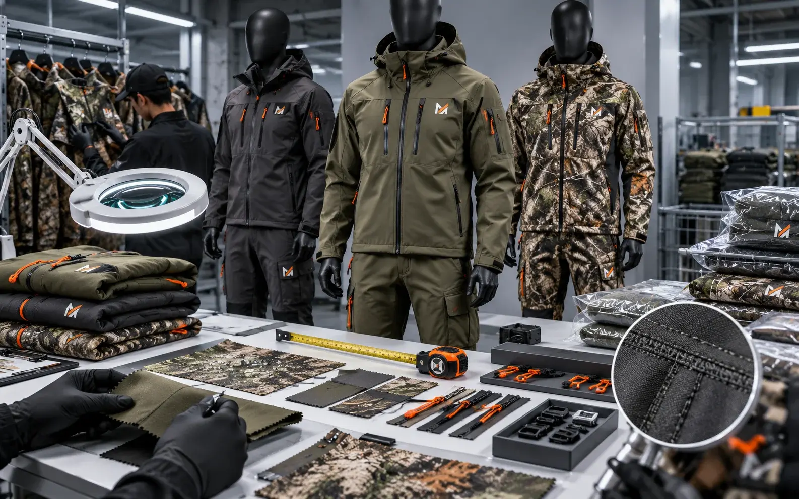  Pattern being drafted for a custom hoodie order